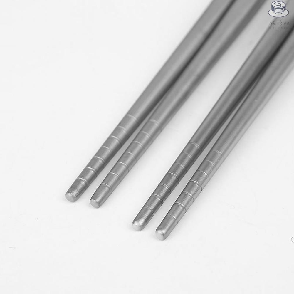 Đũa Titan Nguyên Chất Thiết Kế Đục Lỗ Tiện Dụng Khi Đi Cắm Trại
