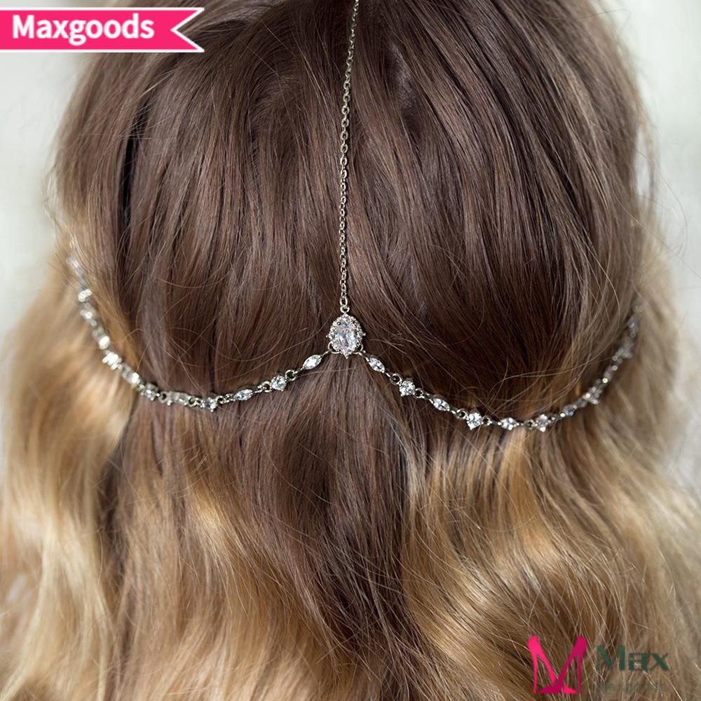 MAXG Băng Đô Dây Xích Đính Đá Phong Cách Bohemia