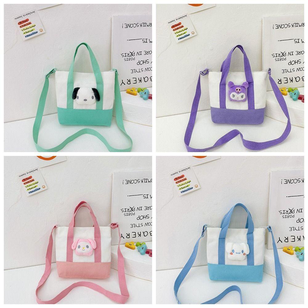 DYRUIDOJ Túi Đeo Chéo Vai Sức Chứa Lớn Hình Cinnamoroll Melody Kuromi Cho Trẻ Em