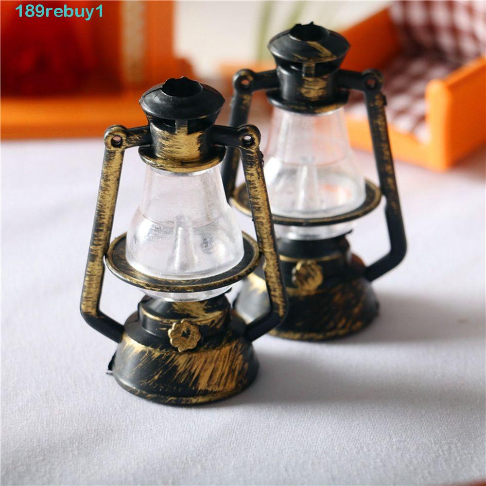 REBUY1 Đèn Dầu Trang Trí Nhà Búp Bê Phong Cách Retro