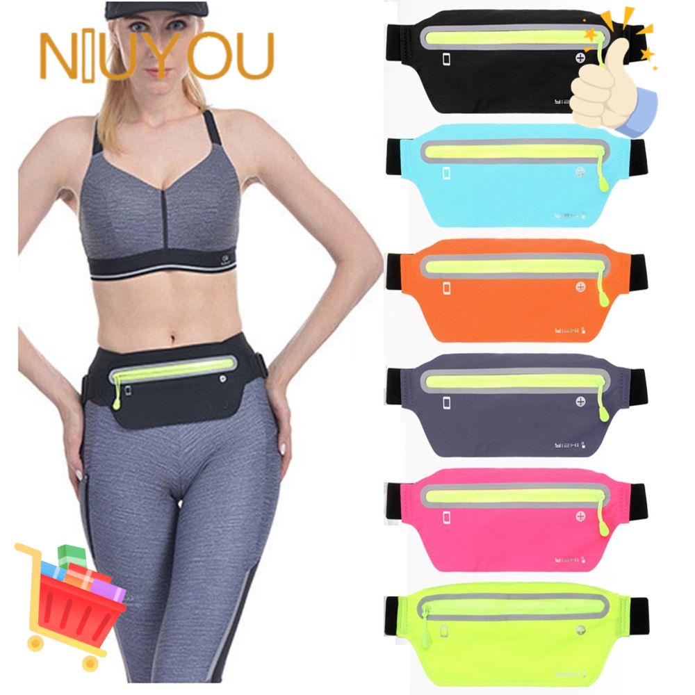 NIUYOU Túi Đeo Hông Có Khóa Kéo Thời Trang Dành Cho Nữ