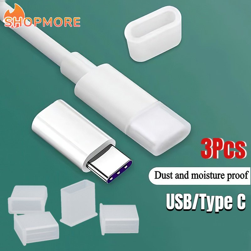 Nắp Đậy Ổ Cắm USB Type C Chống Bụi Cho Dây Cáp Dữ Liệu / Thẻ Nhớ U / Ổ Đĩa Bảo Vệ Cho Samsung Huawei Xiaomi
