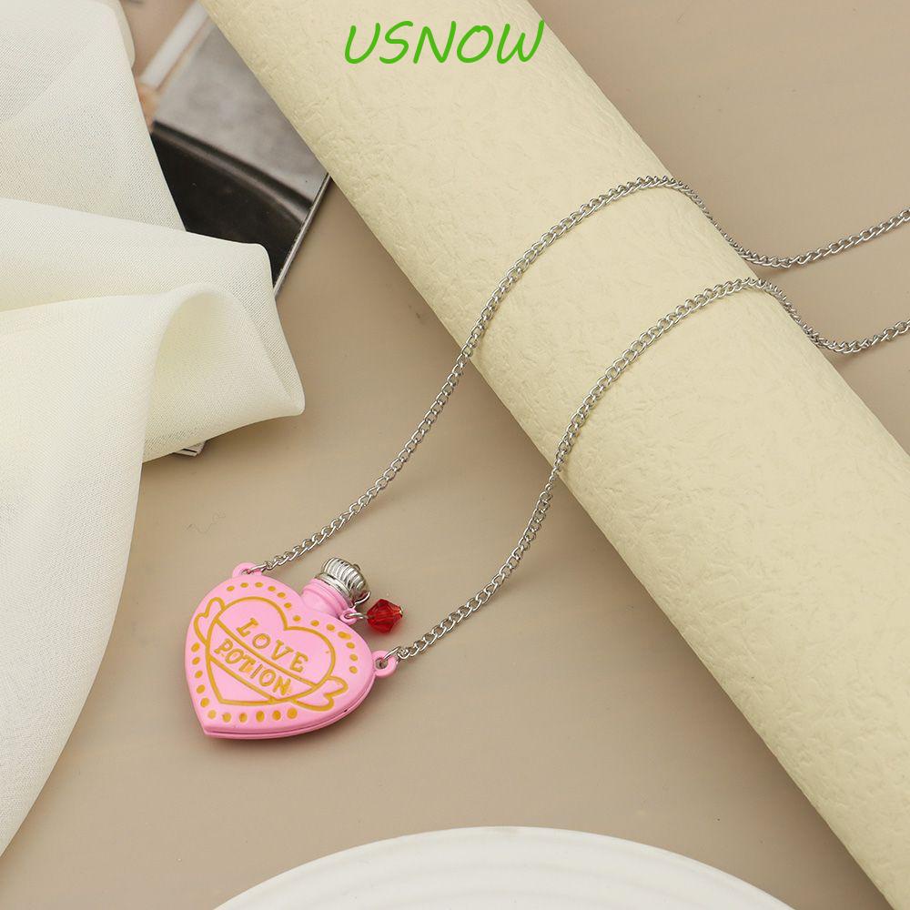 USNOW Vòng cổ Mặt Hình Trái Tim Phong Cách Vintage