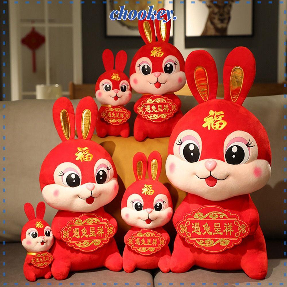 CHOOKEY Thỏ Nhồi Bông Mềm Mại Dễ Thương Dành Cho Bé