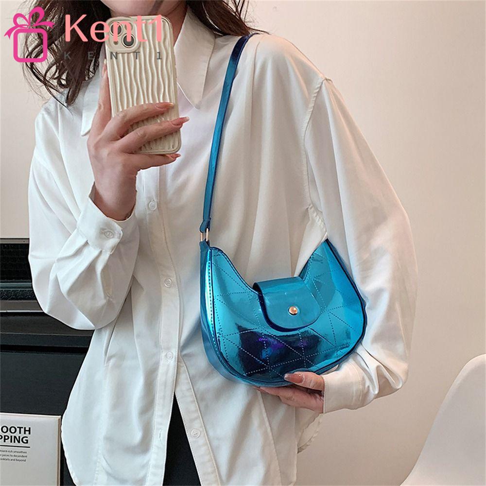 KENT1 Túi Xách Da PU Kẹp Nách Phong Cách Retro Cho Nữ