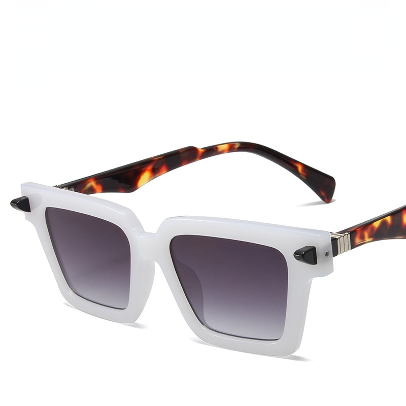 Kính Mát Gọng Vuông Kim Loại Thời Trang Cho Nam Nữ