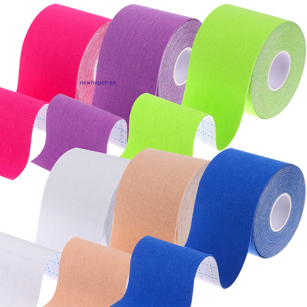 Set 6 Cuộn Băng Keo Kinesioy Chống Nước Thoáng Khí Hỗ Trợ Giảm Đau Cơ Bắp Tiện Dụng