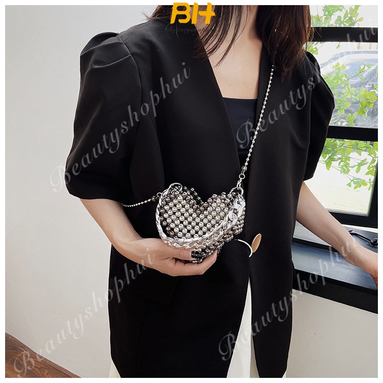 Túi Đeo Chéo Chuỗi Hạt Mẫu Mới 2023 Thời Trang Mùa Hè Cho Nữ