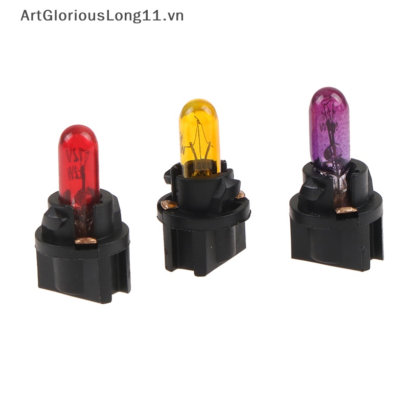 Set 10 Đèn Led T5 5 Bóng W1.2W Gắn Bảng Điều Khiển Dành Cho Ô Tô