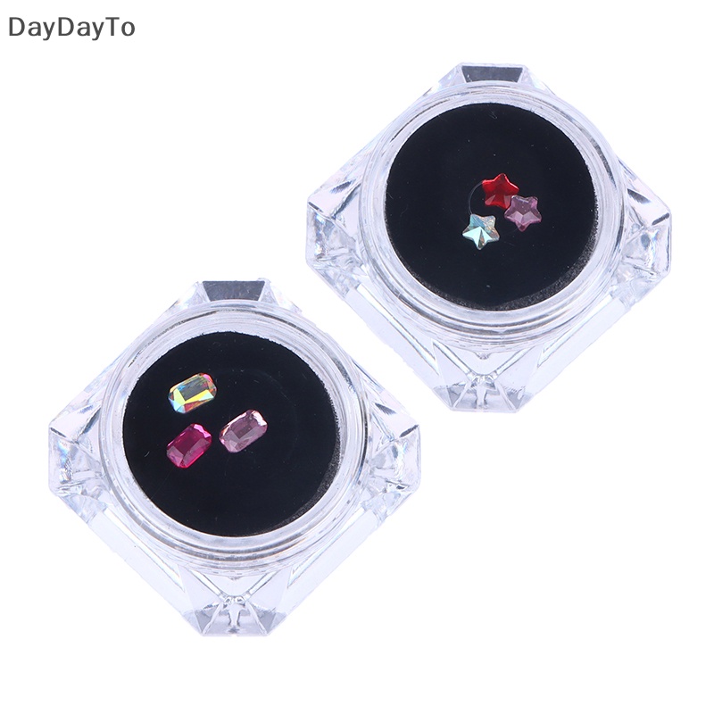 Hộp 3 Phụ Kiện Trang Trí Răng Bằng Acrylic Hình Kim Cương