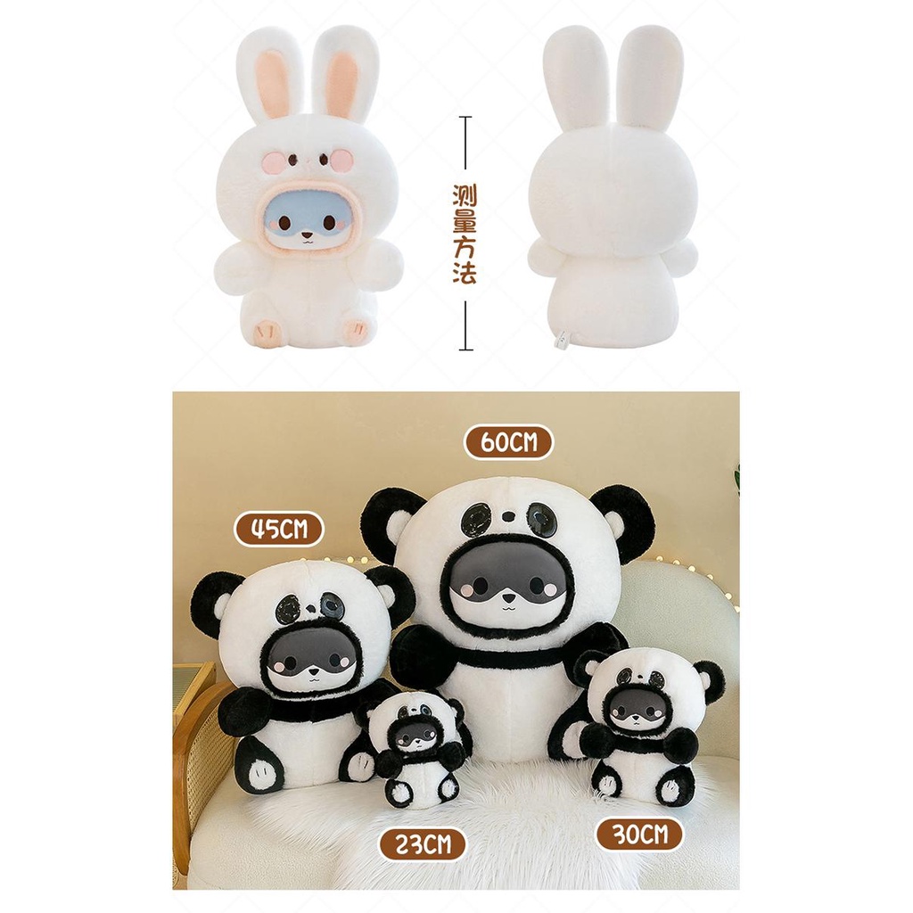 Thú Nhồi Bông Biến Hình Cún Cưng / Thỏ Tuyết Làm Quà Tặng Cho Bạn Gái / Bé Trai