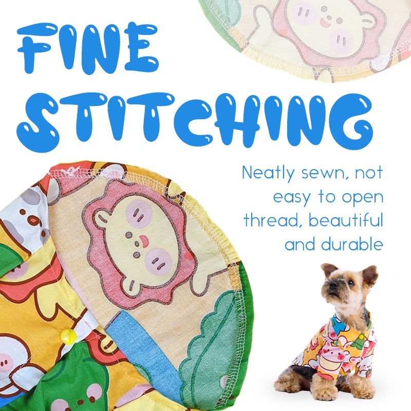 HamshMoc Áo Mềm Nhẹ Thoáng Khí In Họa Tiết Hamsa Dễ Thương Thời Trang Mùa Hè Cho Cún Cưng