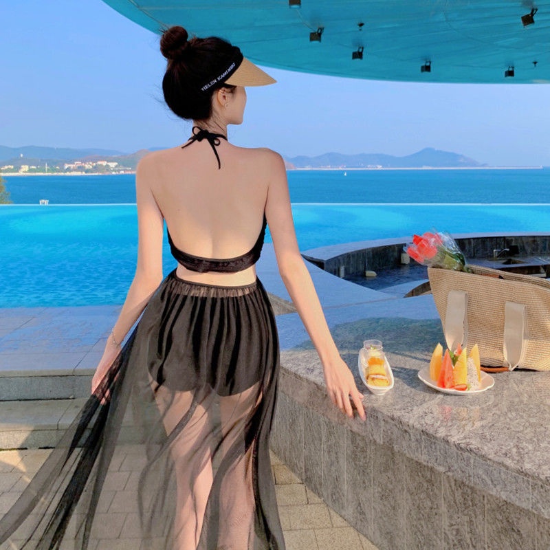 Bộ Đồ Bơi Ba Mảnh Thời Trang Mùa Xuân Hàn Quốc Quyến Rũ