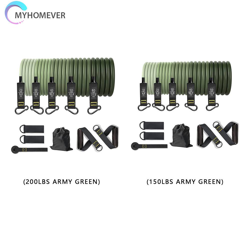 Set 11 Dụng Cụ Dây Kéo Đàn Hồi Hỗ Trợ Tập Thể Hình Chống Trượt