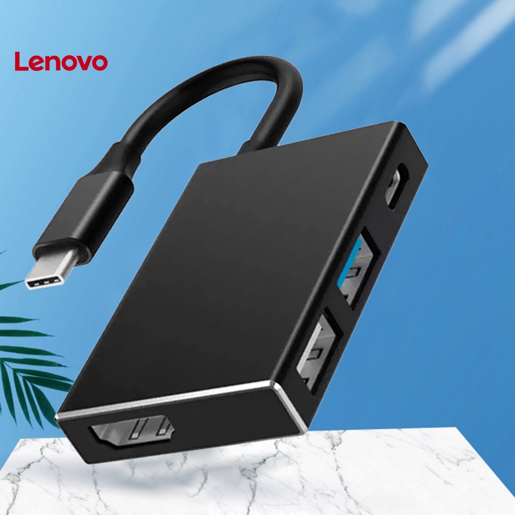 Bộ Chia Cổng Type-C Sang HDMI 4 Trong 1 Cho Máy Tính