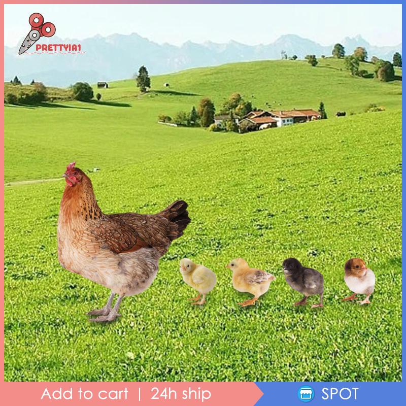 Mô Hình Điêu Khắc Gà Trang Trí Sân Vườn