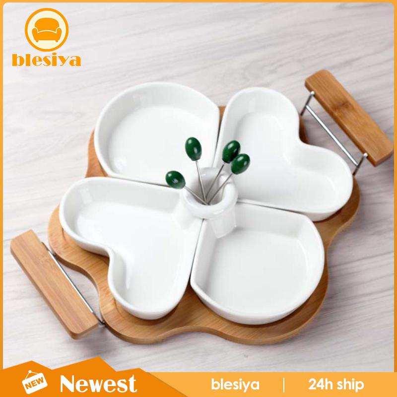 Khay Đựng Đĩa 4 Ngăn Thời Trang Cho Bàn Ăn / Văn Phòng / Tiệc Tùng