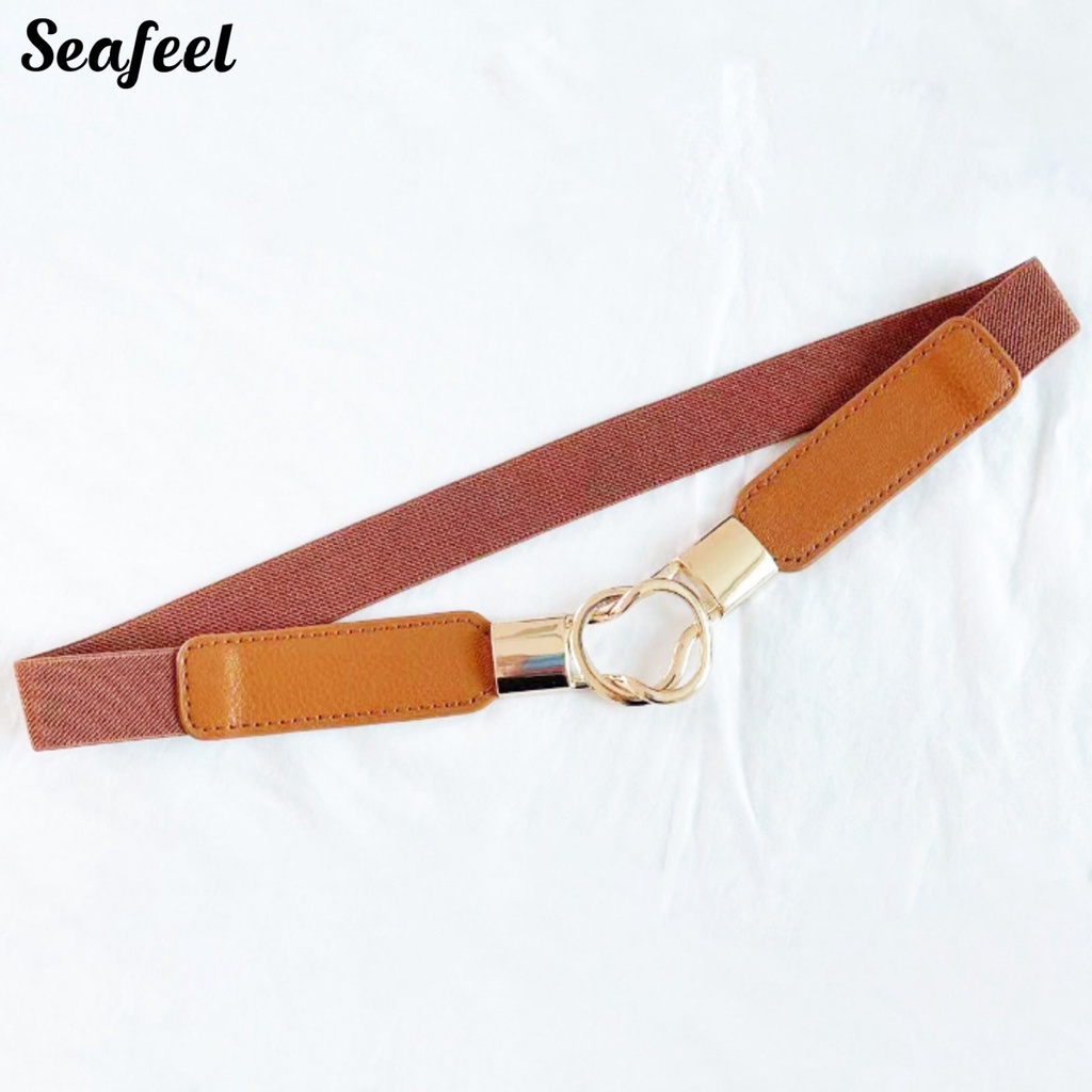 Thắt Lưng Hai Khóa Nhẫn Đôi Co Giãn Tháo Lắp Nhanh Tinh Tế Không Cần Khoan Lỗ Thích Hợp Sử Dụng Hàng Ngày