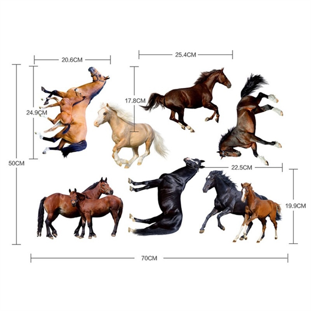 Đề Can Dán Tường Họa Tiết Ngựa Một Sừng Nghệ Thuật Trang Trí Nhà Cửa / Văn Phòng