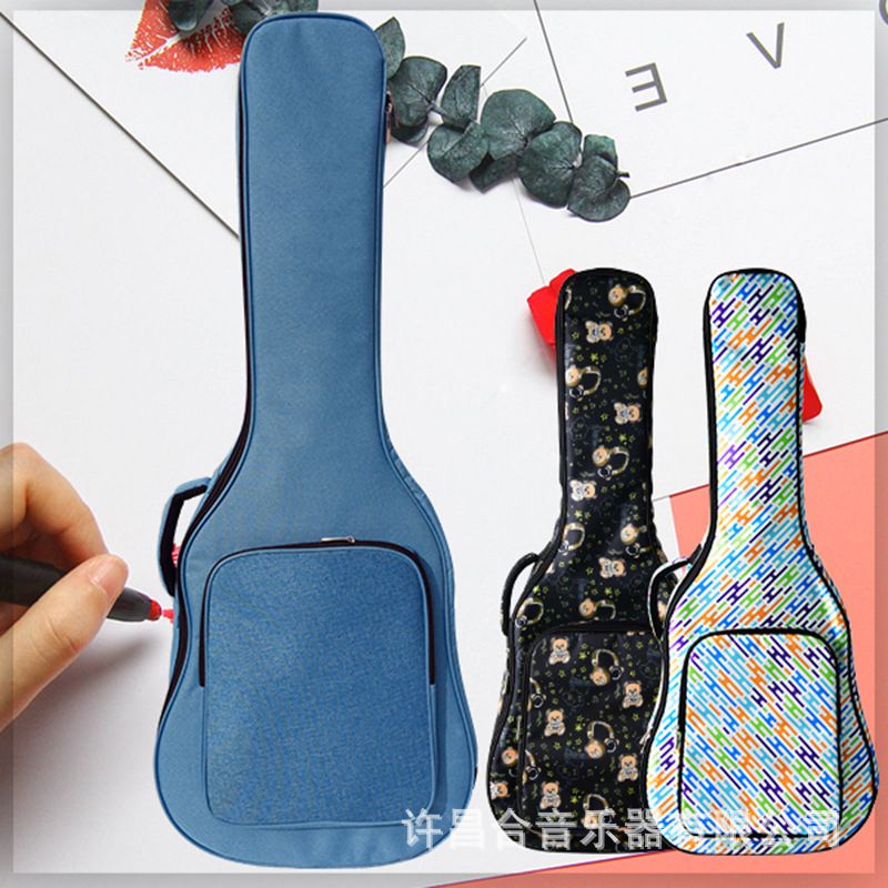 Túi Đựng Đàn Guitar 41-Inch 40-Inch Chất Liệu Cotton Dày Dặn Màu Trơn Chống Thấm Nước Tiện Dụng