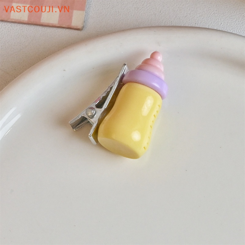 Kẹp Tóc Hình Bình Sữa Nhỏ Dễ Thương Thời Trang Cho Nữ