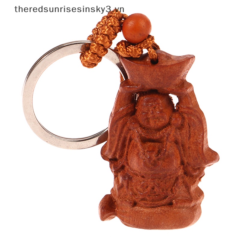 # # Thời Trang Mahogany Móc Chìa Khóa Chạm Khắc Ba Chiều Giống Thật Làm Quà Tặng Trang Sức May Mắn Cho Xe Hơi