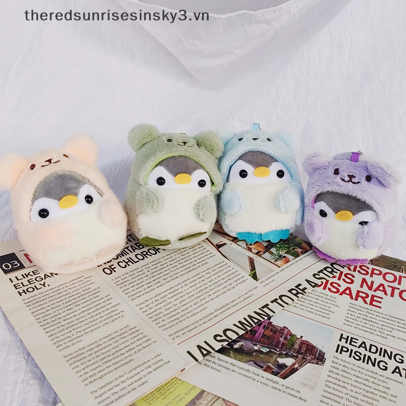 Móc Khóa Hình Chim Cánh Cụt Nhồi Bông Mềm Mại Đáng Yêu