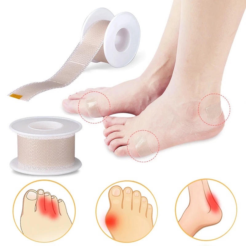 1 Cuộn Miếng Dán Giày Cao Gót Bằng Silicone Tự Dính Vô Hình Thoáng Khí Giảm Đau Chống Nước Đa Năng