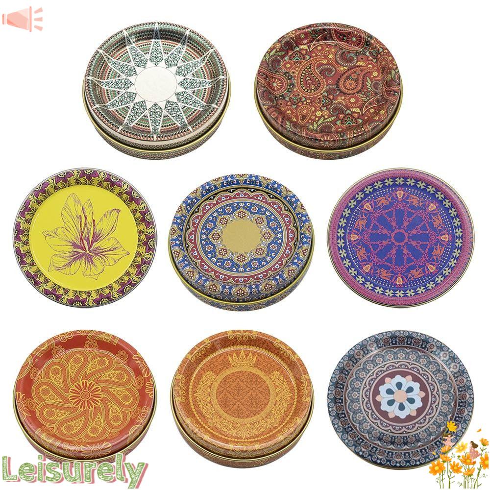 LEILY Set 2 Lọ Thiếc Nhôm Đựng Nến Mới