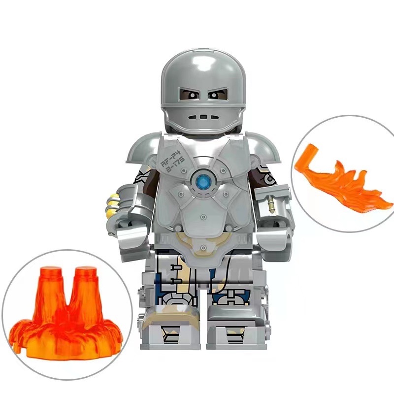 Bộ Đồ Chơi Lắp Ráp Mô Hình Siêu Anh Hùng Hellbat Màu Vàng Đen Mini