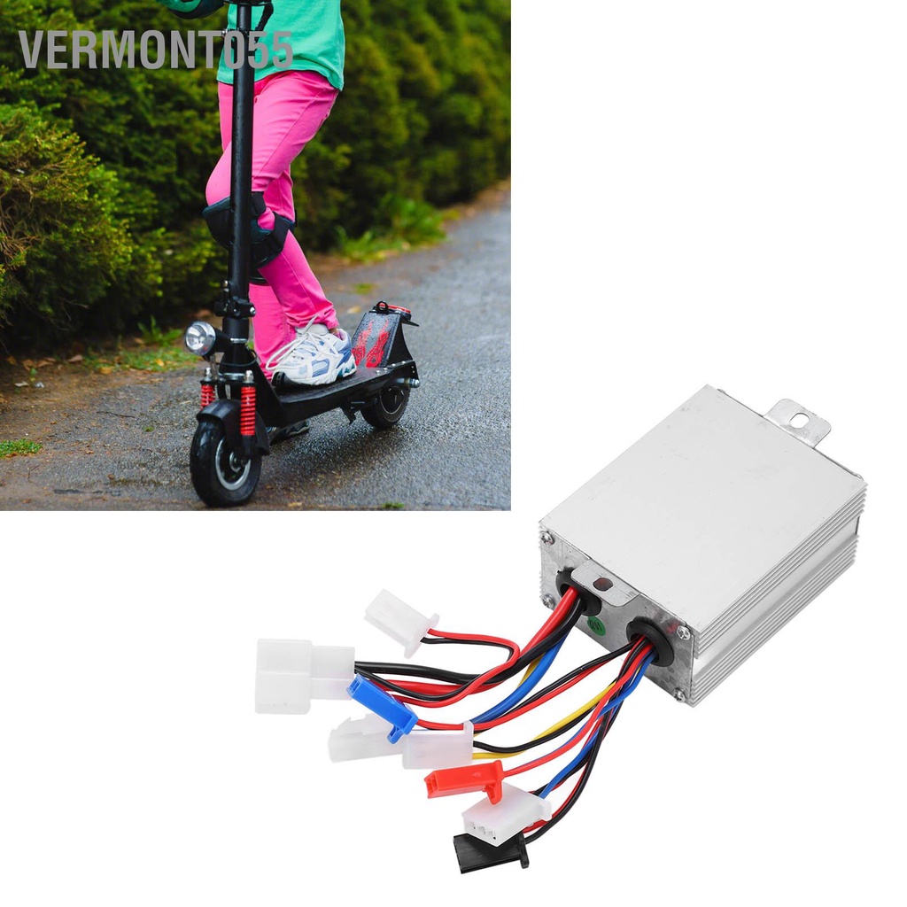 Vermont055 Bộ điều khiển xe tay ga điện YK31 24V 350W động cơ kéo dây DC chải