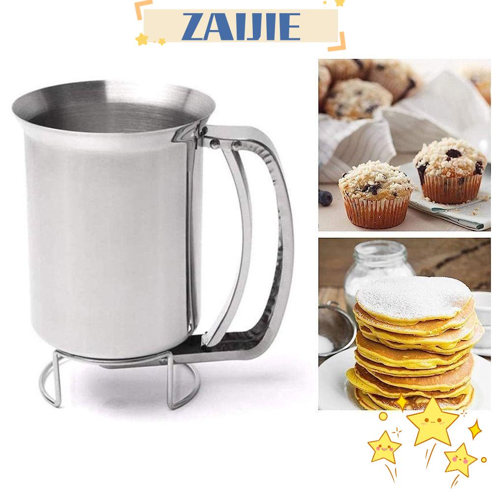 ZAIJIE24 Phễu Cầm Tay Bằng Thép Không Gỉ 800ML Chuyên Dụng Cho Làm Bánh