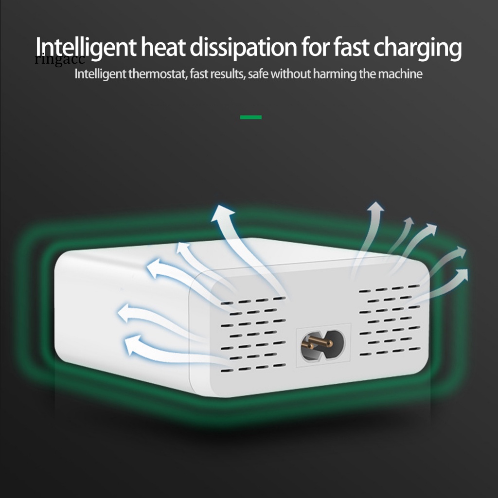 Đế Sạc Điện Thoại / Máy Tính Bảng RGA 6 Cổng Màn Hình Kỹ Thuật Số