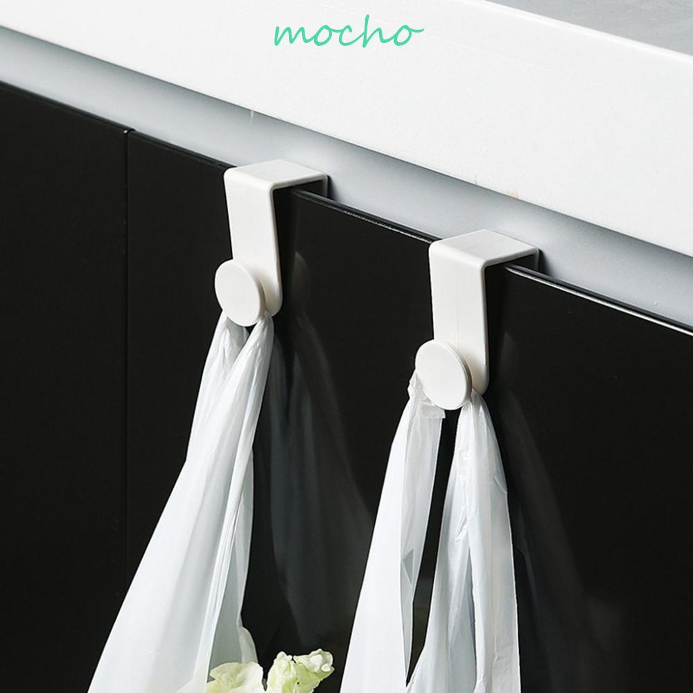 MOCHO Set 2 Móc Treo Đồ Gắn Cửa Đa Năng Hình Tròn Không Đục Lỗ Đơn Giản Cho Nhà Bếp / Phòng Tắm