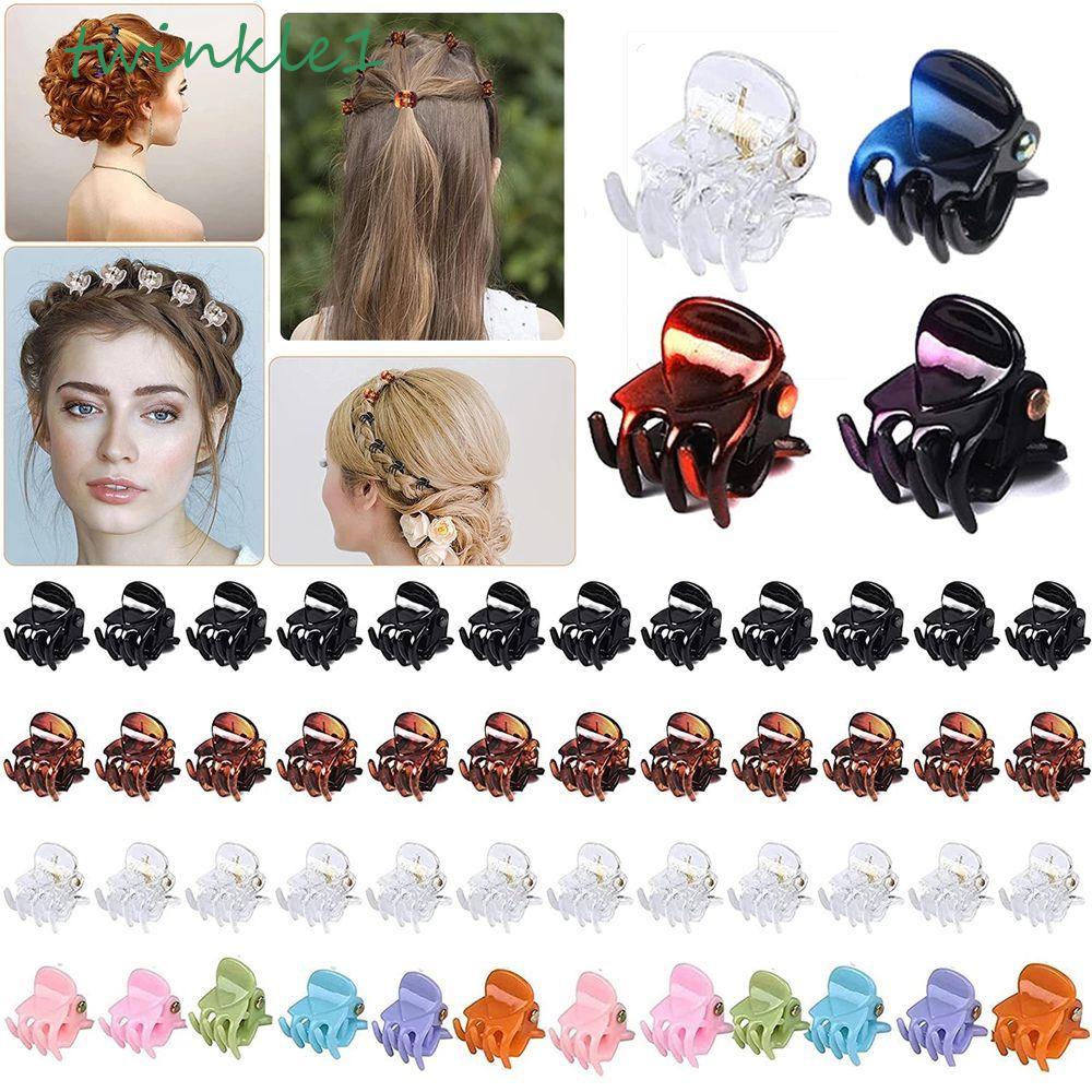 TWINKLE Kẹp Tóc Màu Trơn Đơn Giản Thời Trang Hàn Quốc