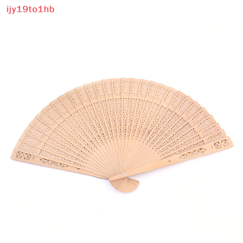 Cổ điển gấp tre ban đầu bằng gỗ chạm khắc tay fan hâm mộ đám cưới cô dâu bên 1PC mới