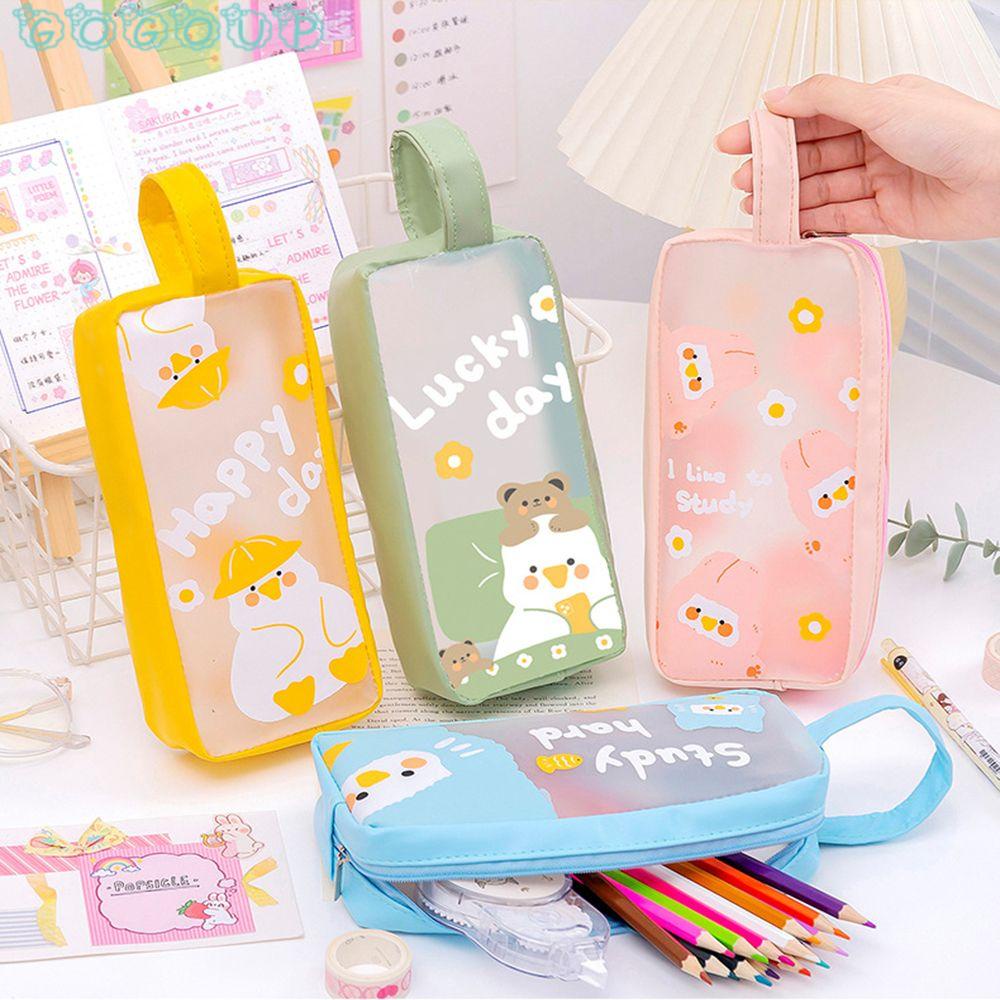 GOGOUP Túi Đựng Bút Đa Năng Sức Chứa Lớn Tiện Dụng