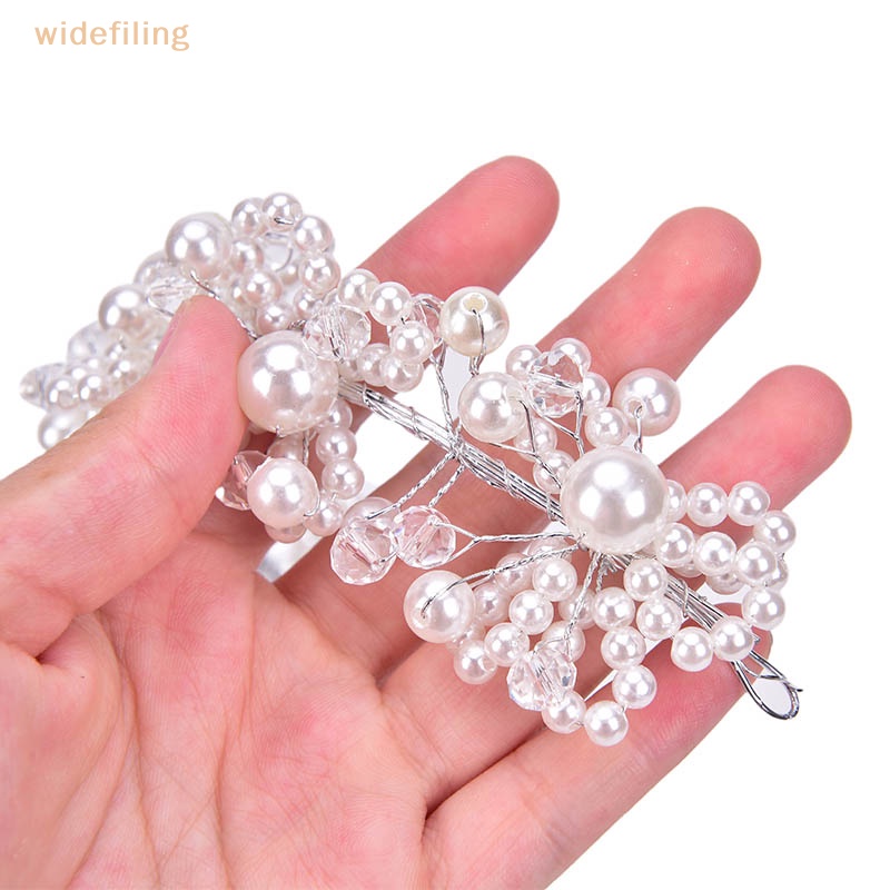 Băng Đô Cài Tóc Hình Vương Miện Có Đính Đá &amp; Ngọc Trai Giả