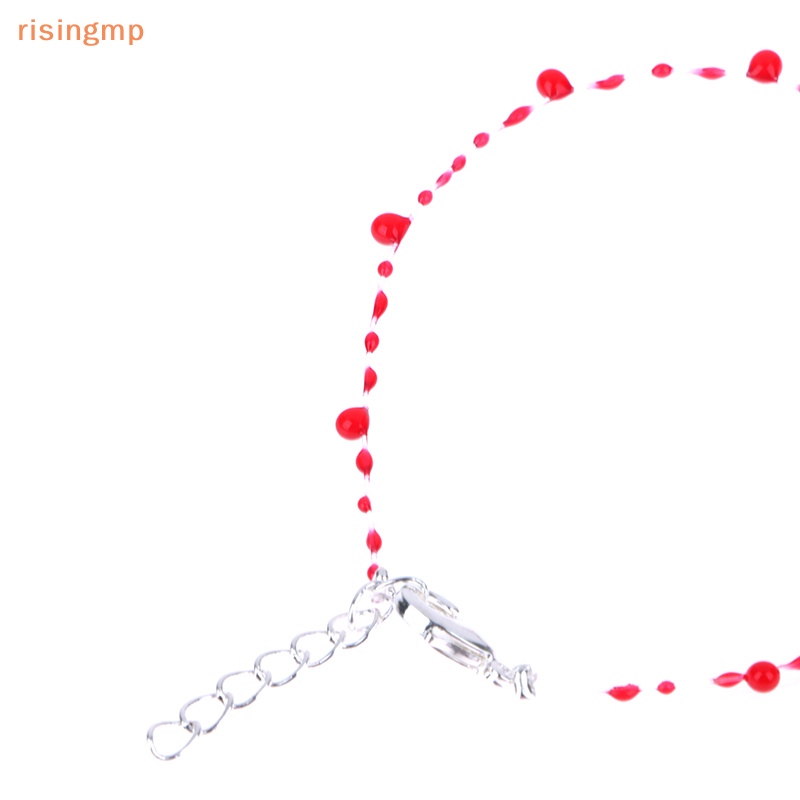 Vòng Tay Hai Lớp Mỏng Hình Giọt Nước Máu Phong Cách Gothic Sáng Tạo Cho Nữ