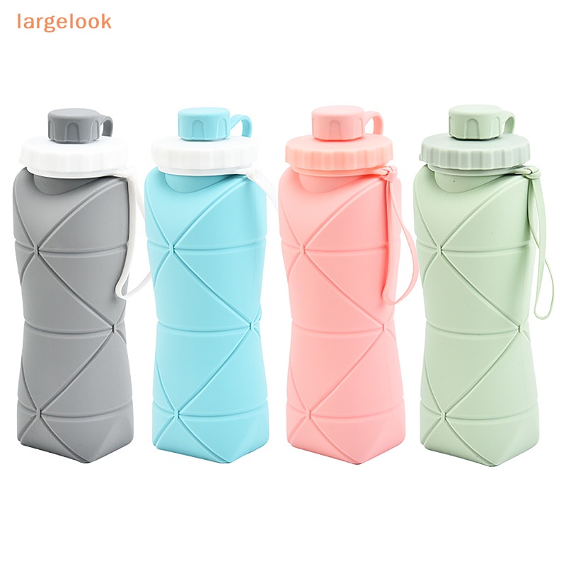 Bình Nước Silicone 600ml Có Thể Gấp Gọn Tiện Dụng