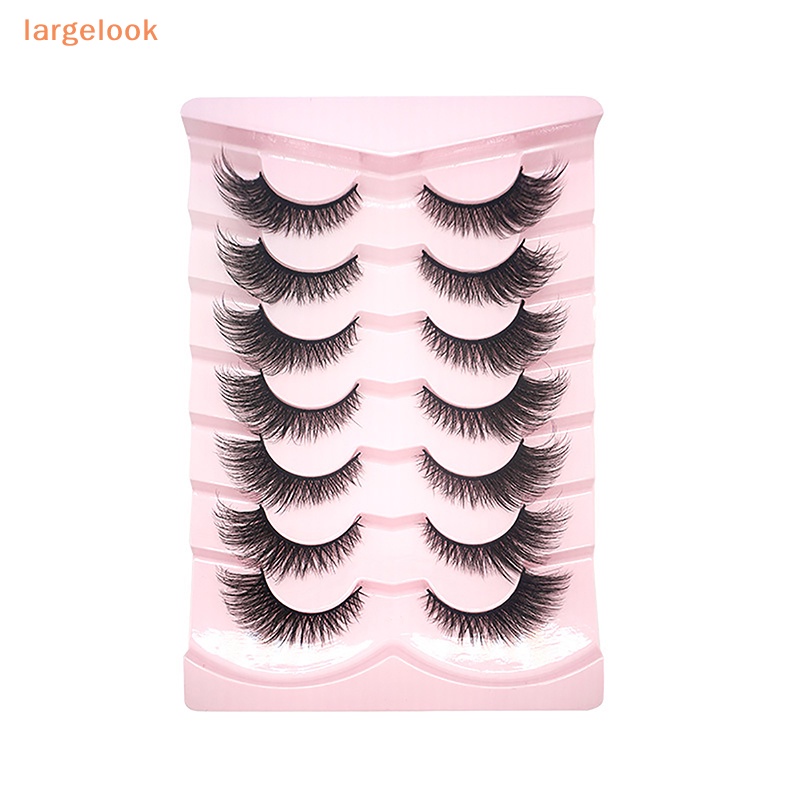 Set 7 Cặp Lông Mi Giả 3D Cong Dày Tự Nhiên