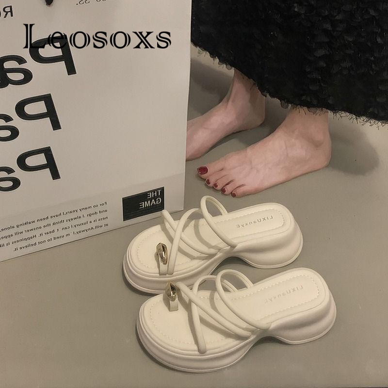 Leosoxs dép sandal nữ dép bánh mì nữ dép bánh mì Chống Trượt 070501