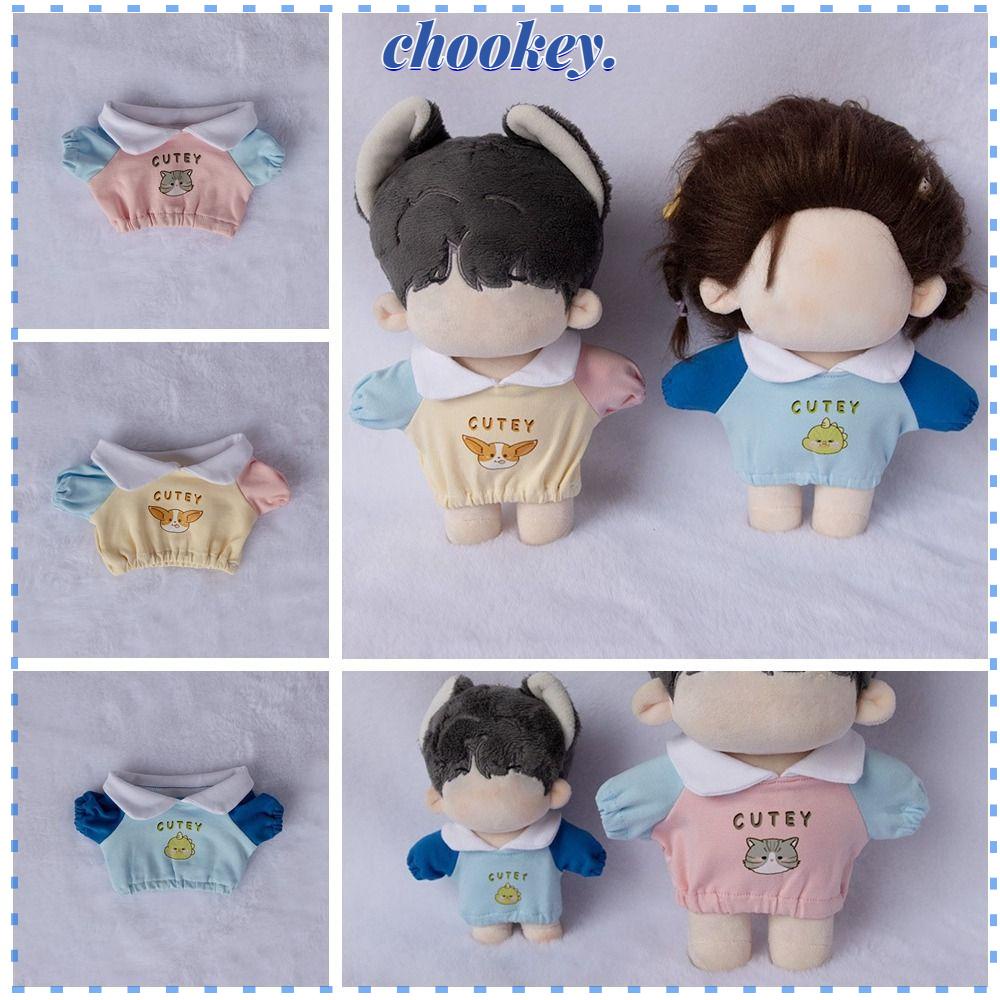 CHOOKEY Áo Thun In Hình Khủng Long / Mèo Dễ Thương Kích Thước 20cm Cho Búp Bê