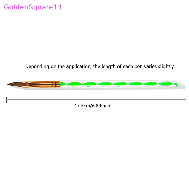 Cọ Sơn Móng Tay Gel UV Acrylic Mạ Vàng Chuyên Dụng Cho Vẽ Móng