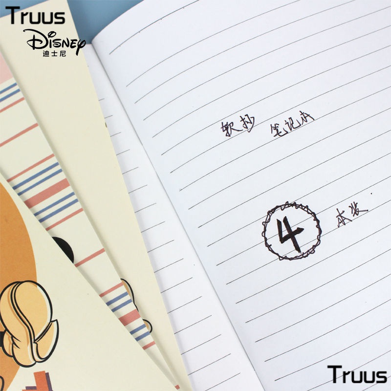 Sổ Tay Ghi Chú Bằng Sắt Kẻ Sọc Ngang In Hình Chuột Mickey Disney Cho Học Sinh Trung Học