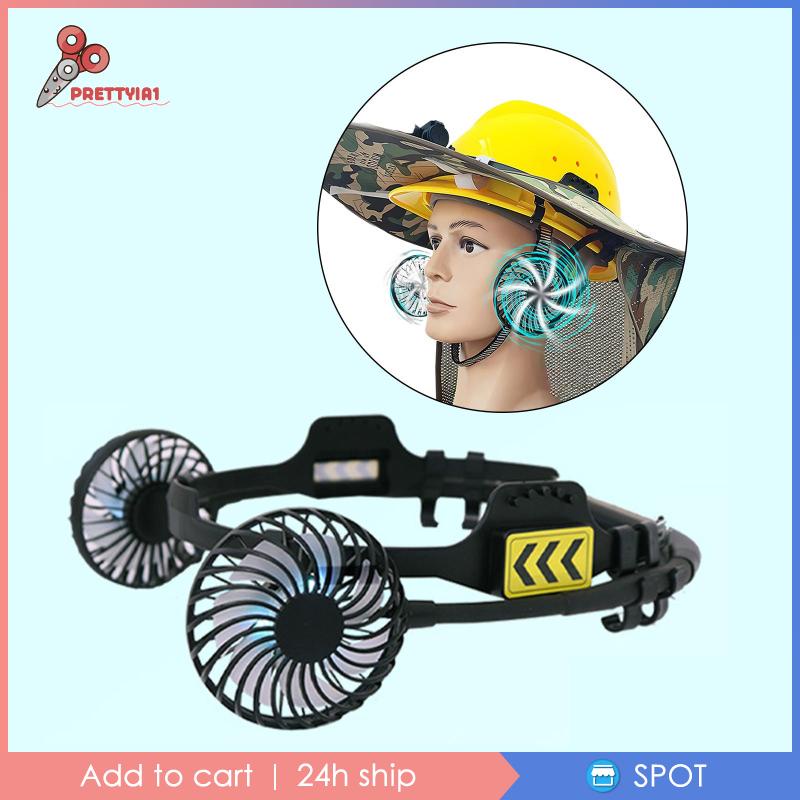 Quạt Làm Mát Mũ Bảo Hiểm Cứng Cáp Chuyển Đổi Gió Mạnh Đa Năng Dễ Lắp Đặt Có Quạt Và Đèn Ngủ An Toàn