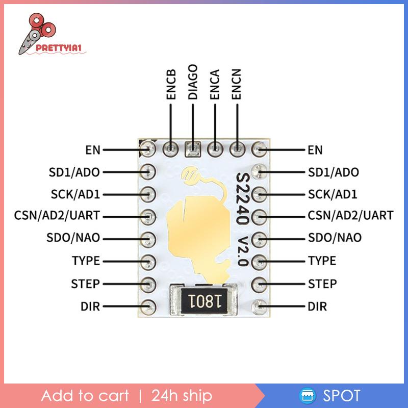 Mô Đun Điều Khiển Động Cơ Bước Tmc2240 Cho Máy In 3D 1A RMS 3A Peak 36V DC