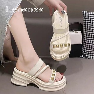 Leosoxs dép sandal nữ dép nữ dép bánh mì nữ dép bánh mì Chống Trượt 070606