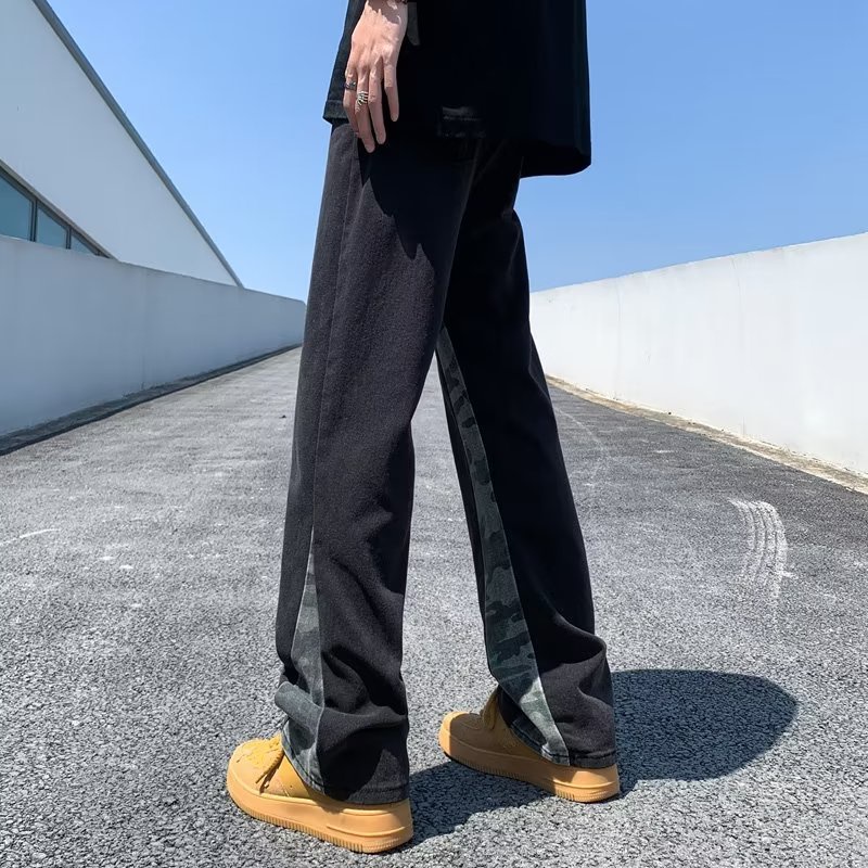 Quần Dài Ống Rộng Phong Cách Hong Kong Thời Trang Mùa Hè Mới Cho Nam