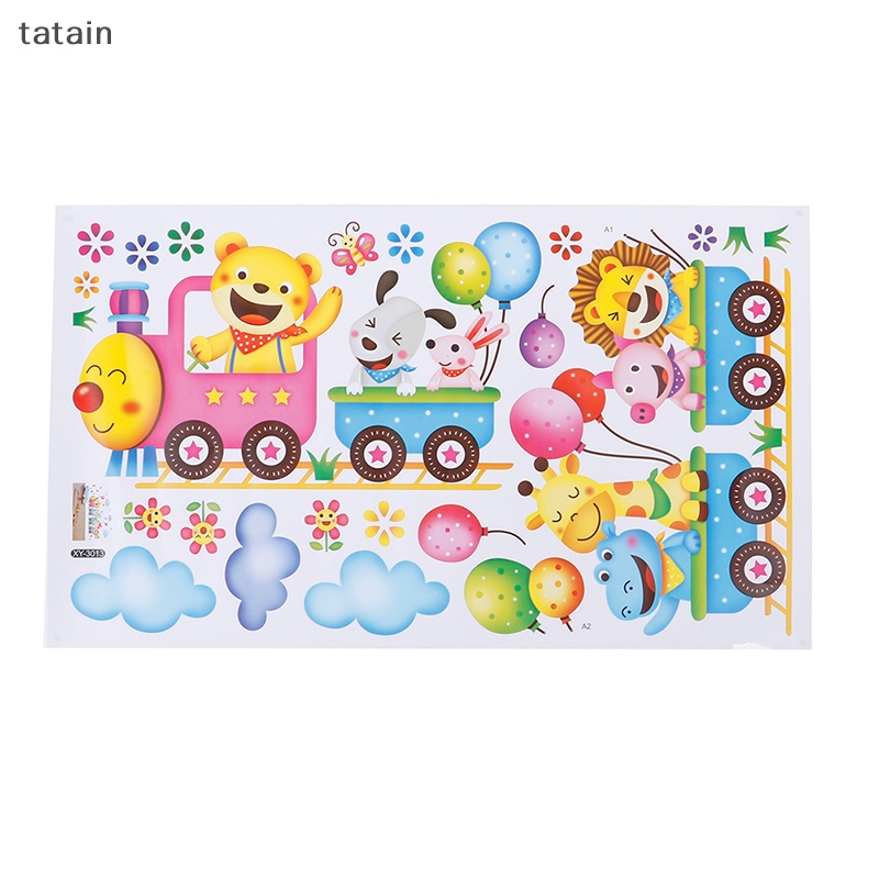 Miếng Dán Tường Hình Tàu Lửa / Động Vật Độc Đáo Trang Trí Nhà Cửa DIY Vn VN